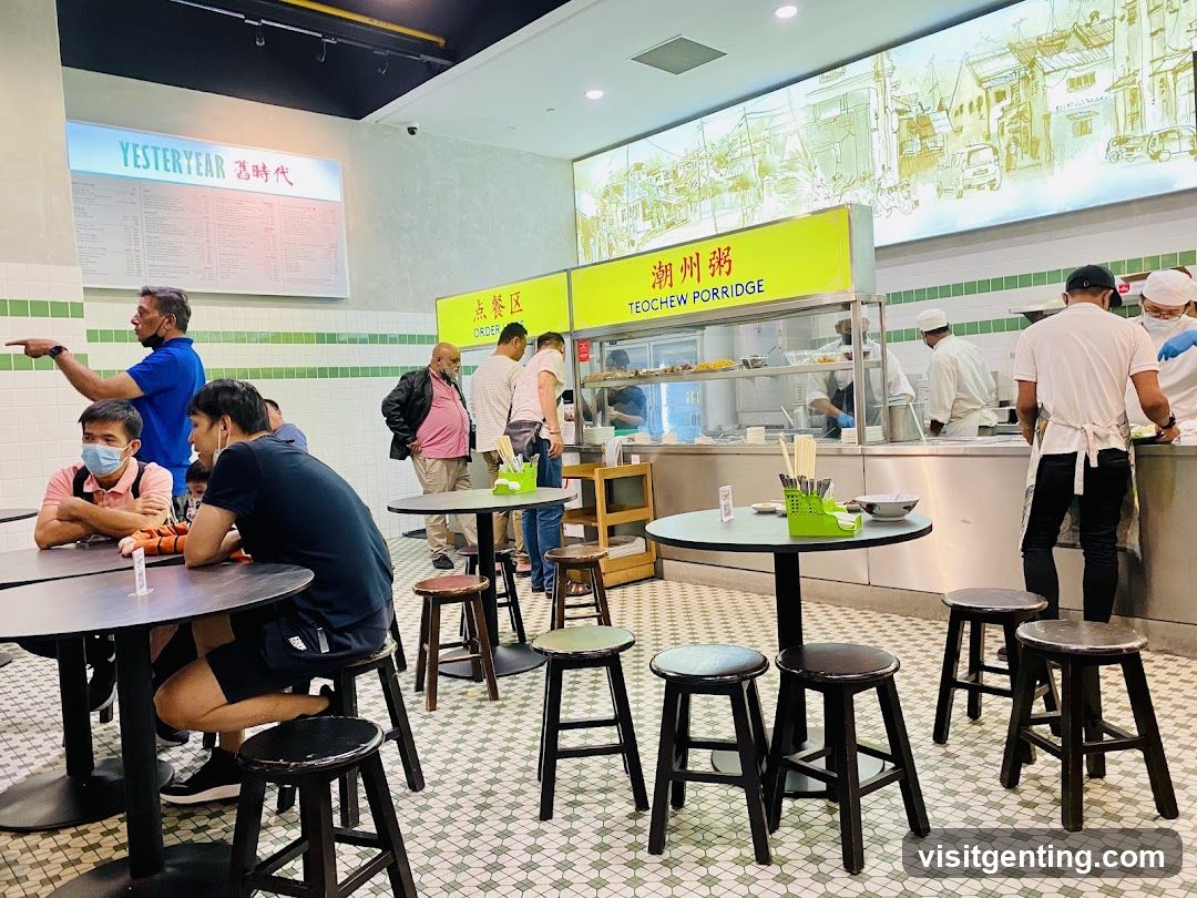 Interior of a food stall