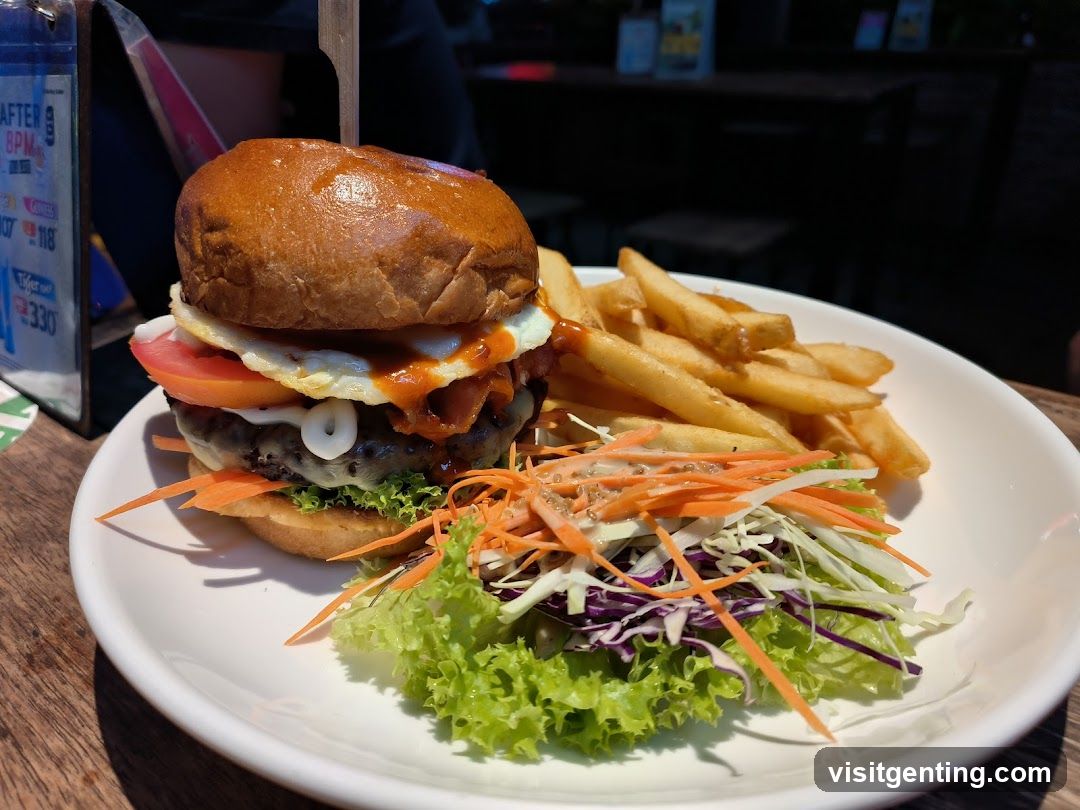 Burger and Fries Plate
