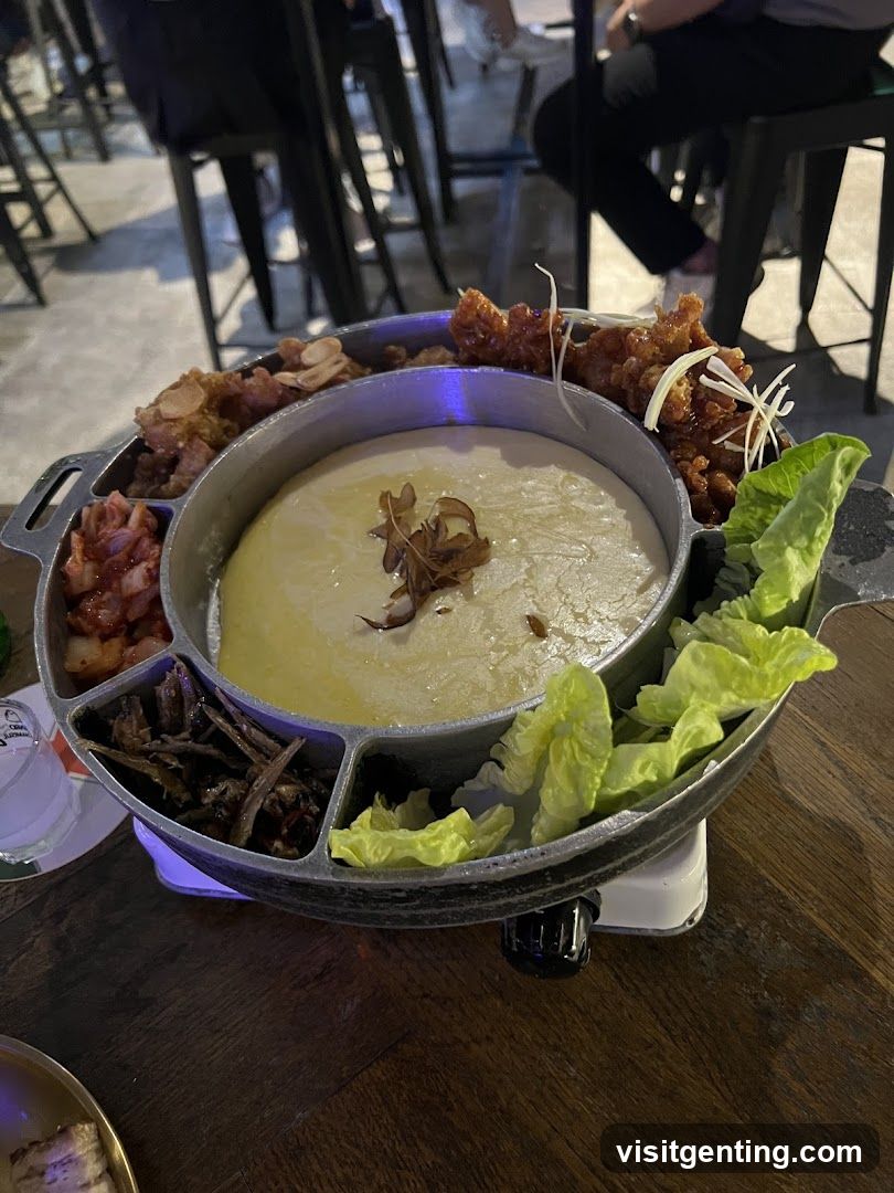 Food Presentation at Restaurant Interior