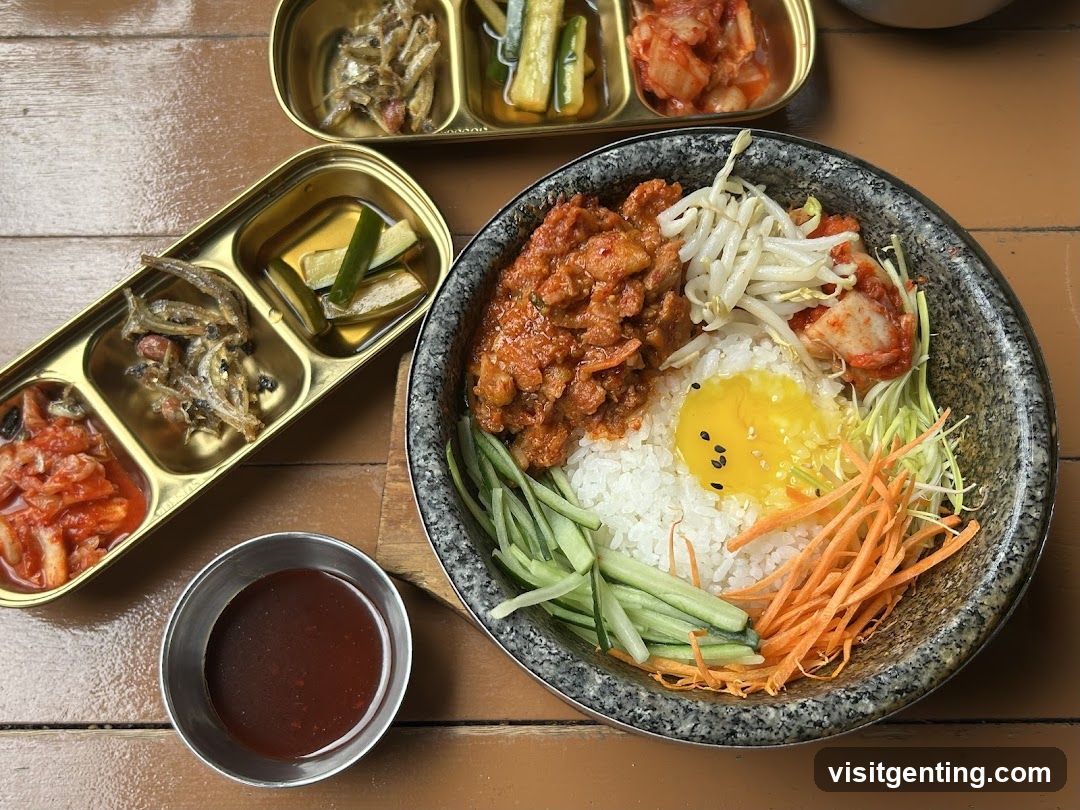 Korean Bibimbap Meal