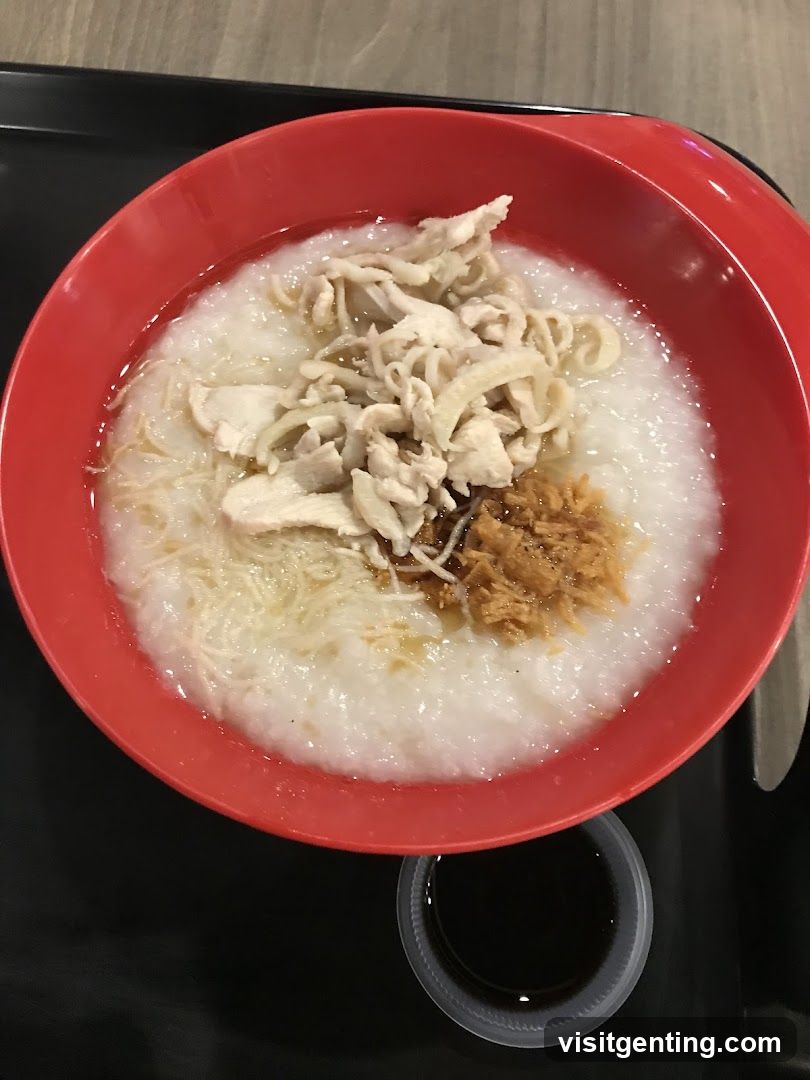Food in Red Bowl