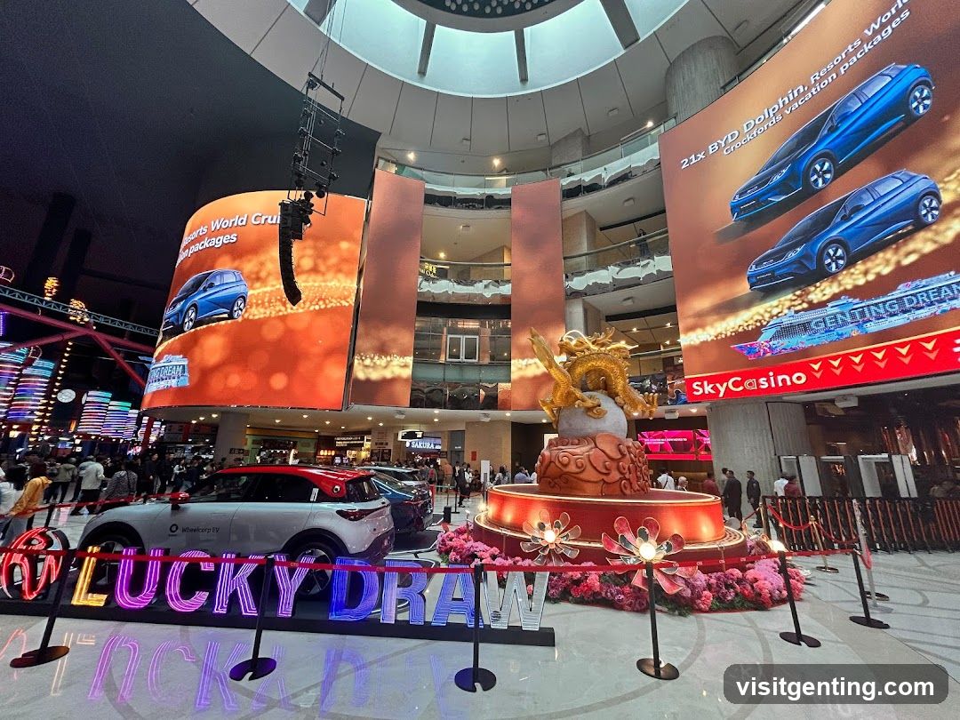 Interior of a shopping or entertainment complex