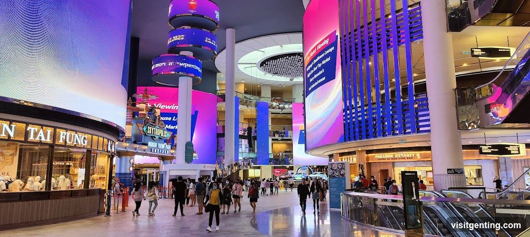 Interior of a shopping mall