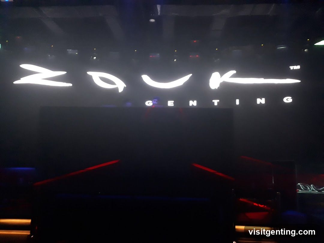 Zouk Genting Interior Signage