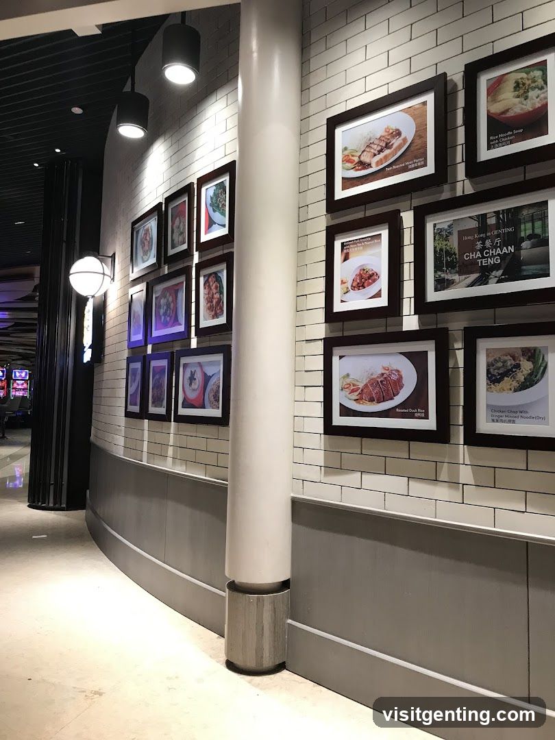 Restaurant Interior Wall Display