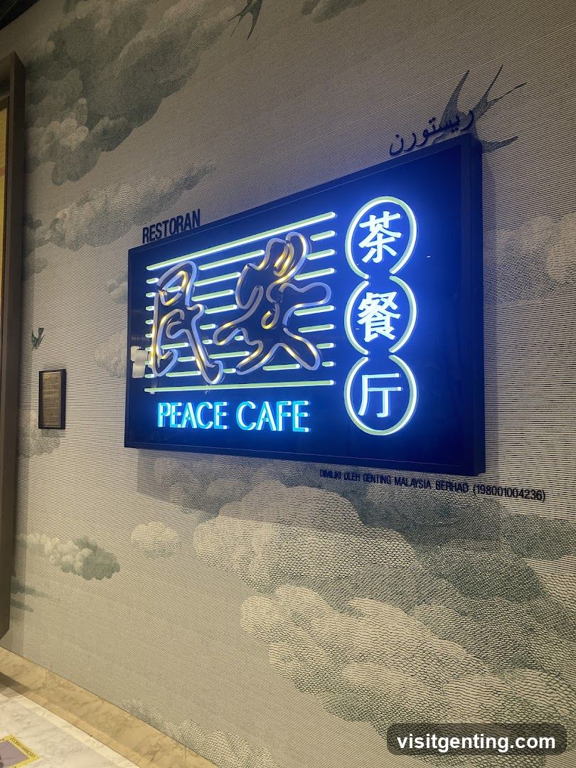 Peace Cafe Signage