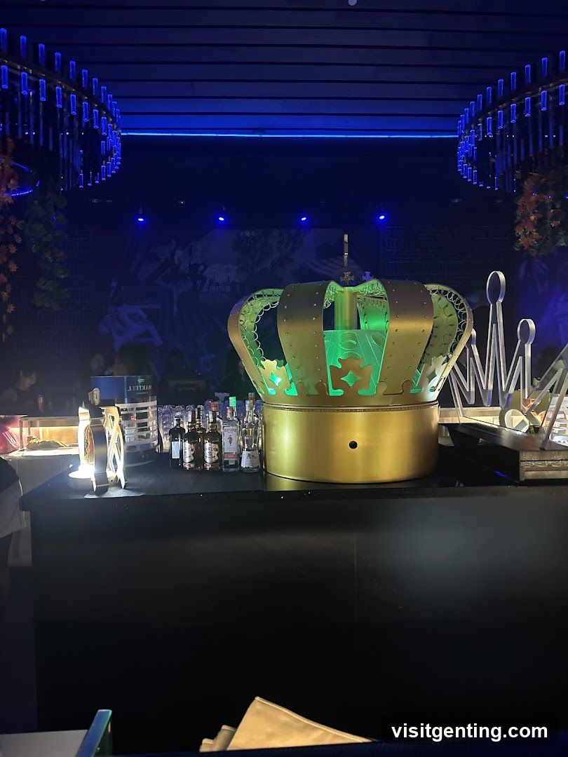Bar Interior with Crown Display