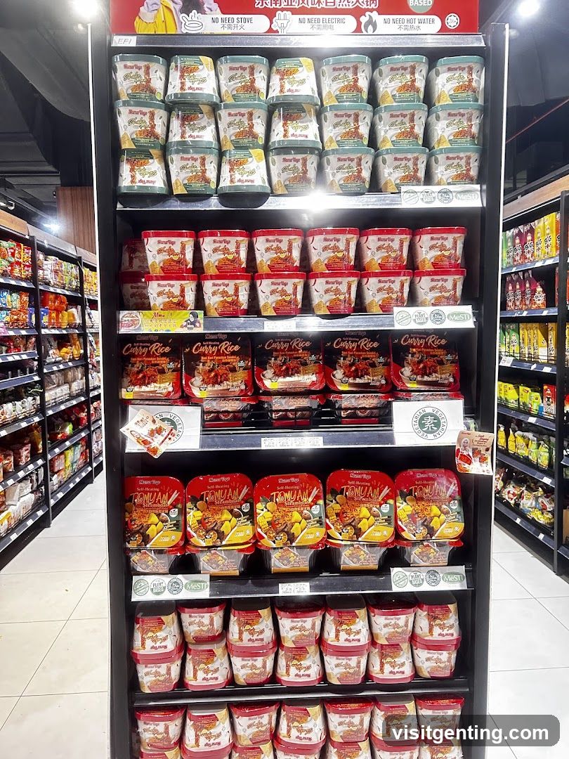 Supermarket aisle display