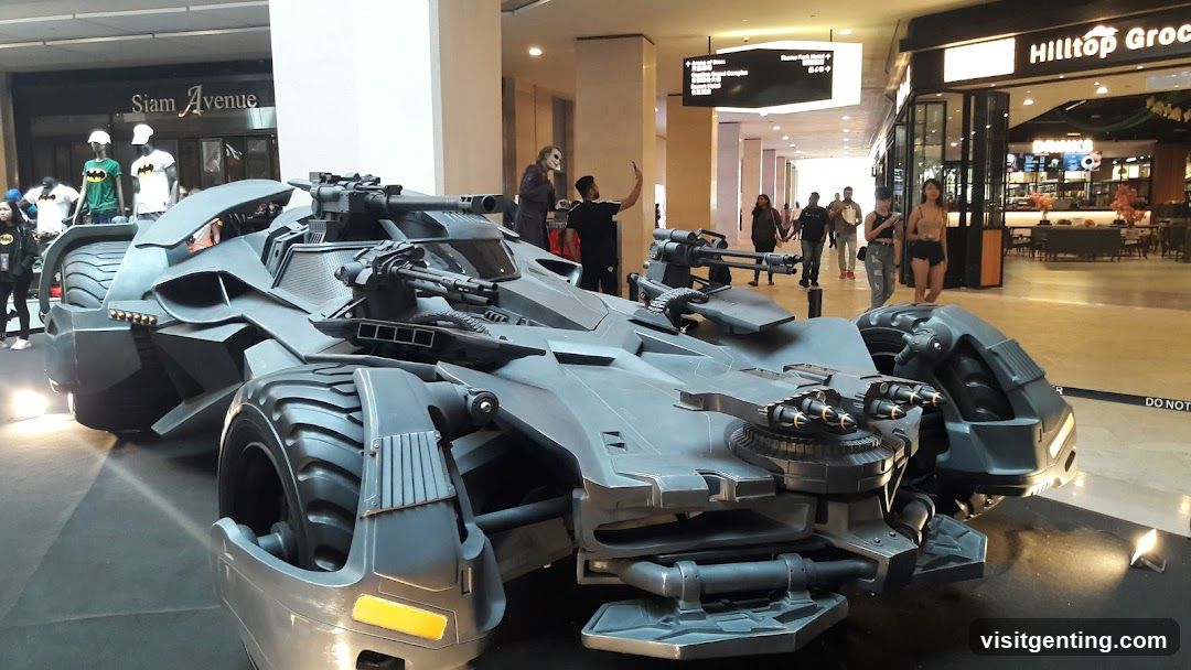 Batman Batmobile Display in Mall
