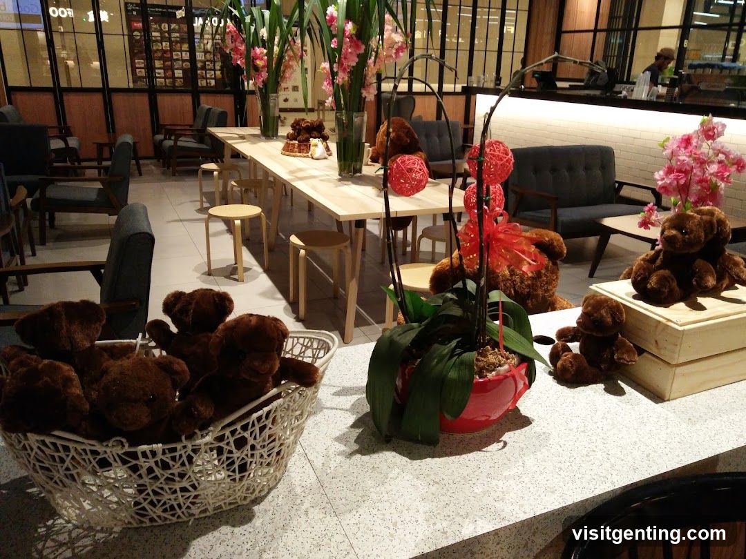 Interior of a café or lounge area