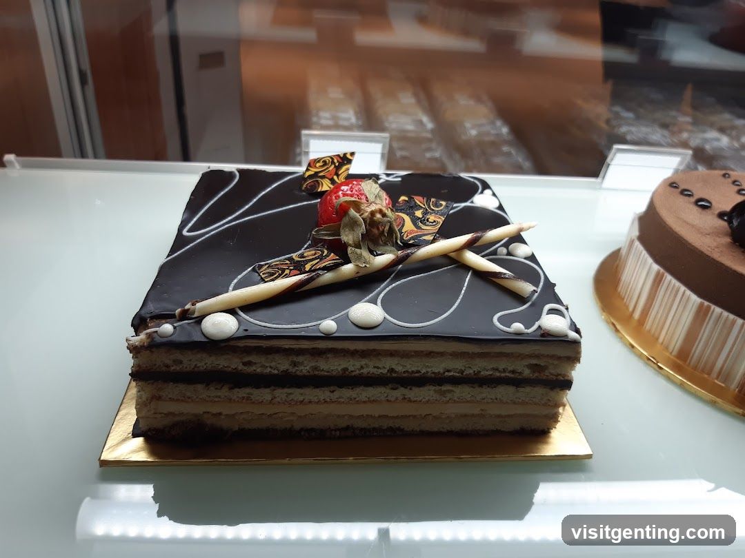 Chocolate Layer Cake Display