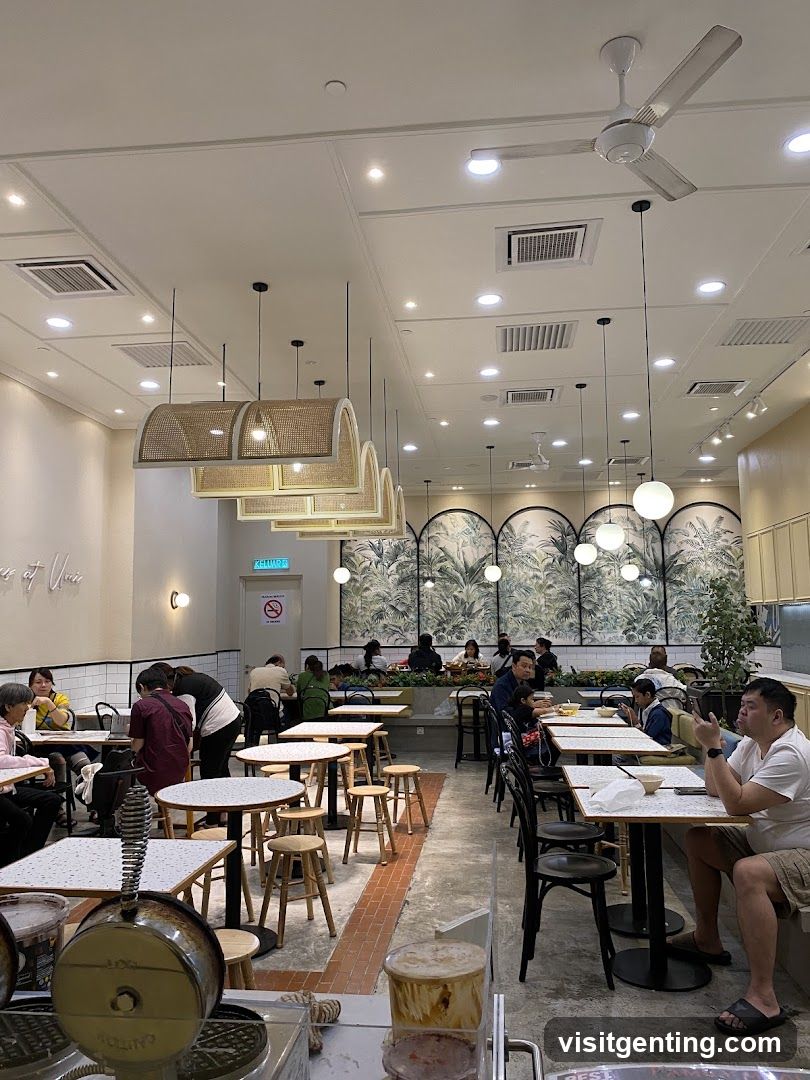 Interior of a café