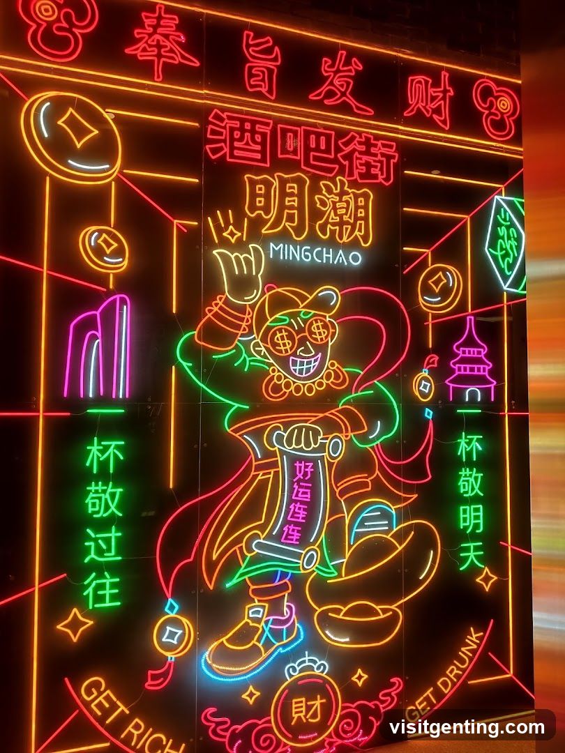 Neon Signage for Bar Street Mingchao