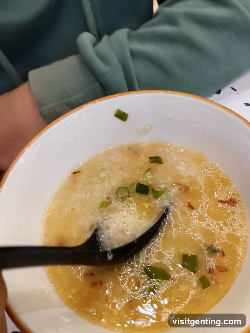 Close-up of soup in bowl