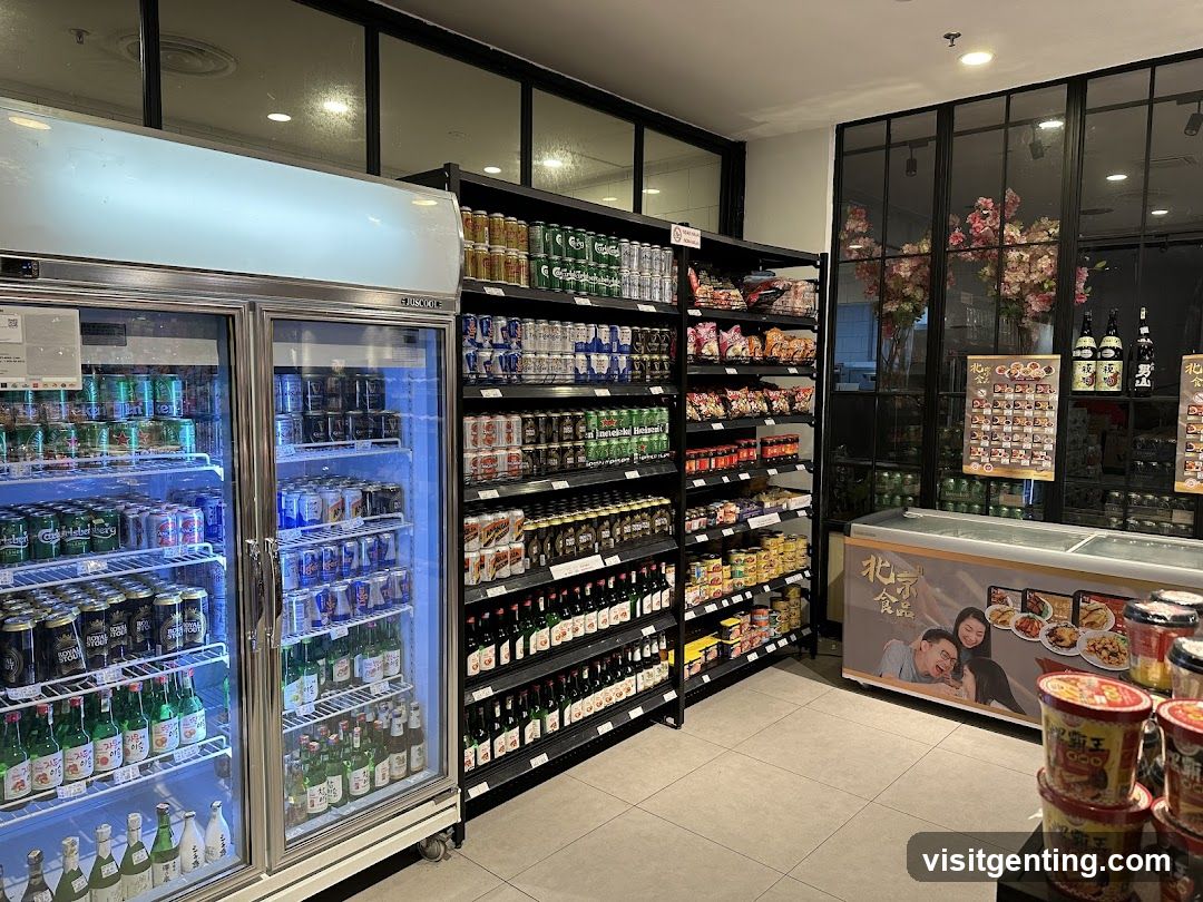 Store Interior with Beverage Sections