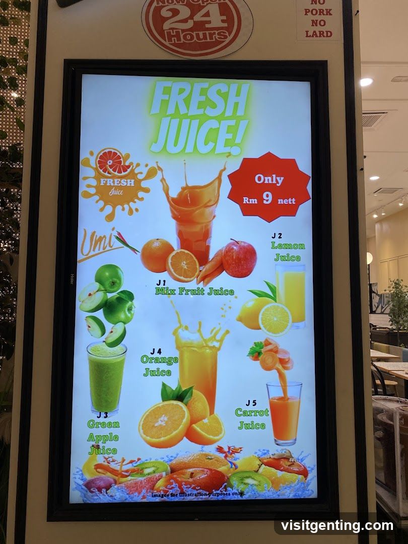 Fresh Juice Advertisement Board