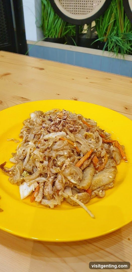 Food on a yellow plate