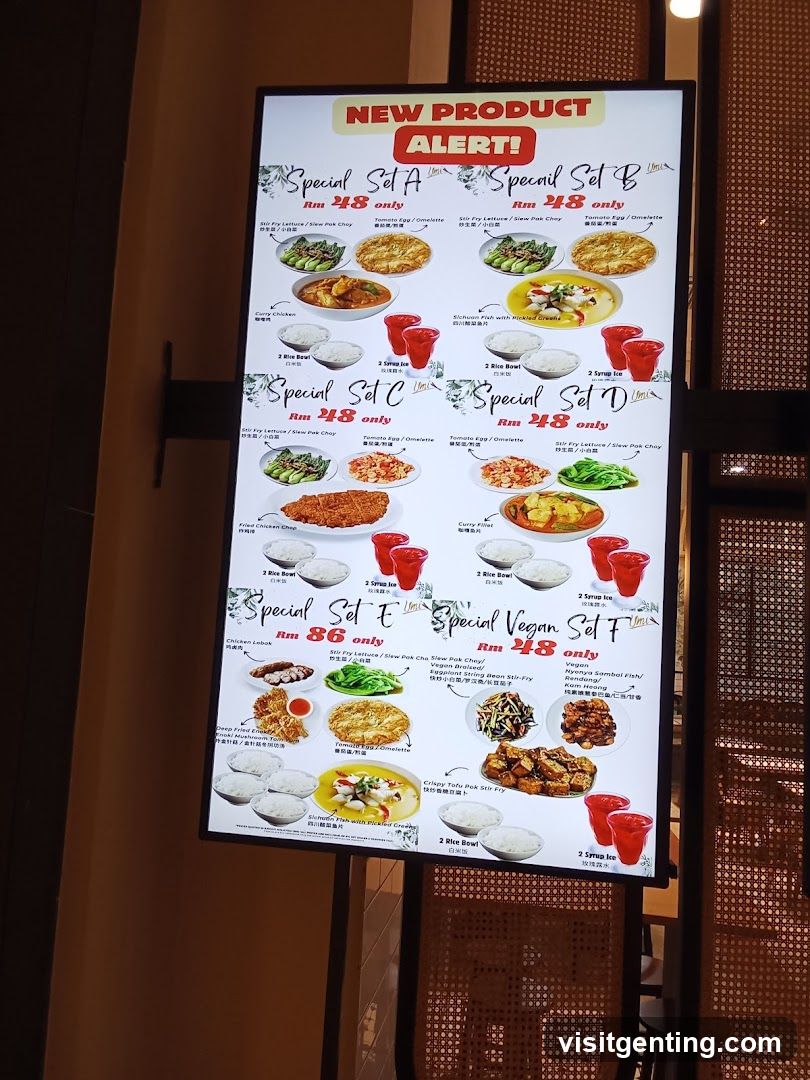 New Product Alert Menu Board