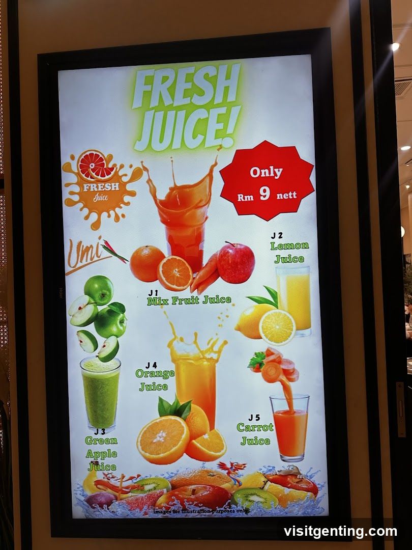 Fresh Juice Advertisement