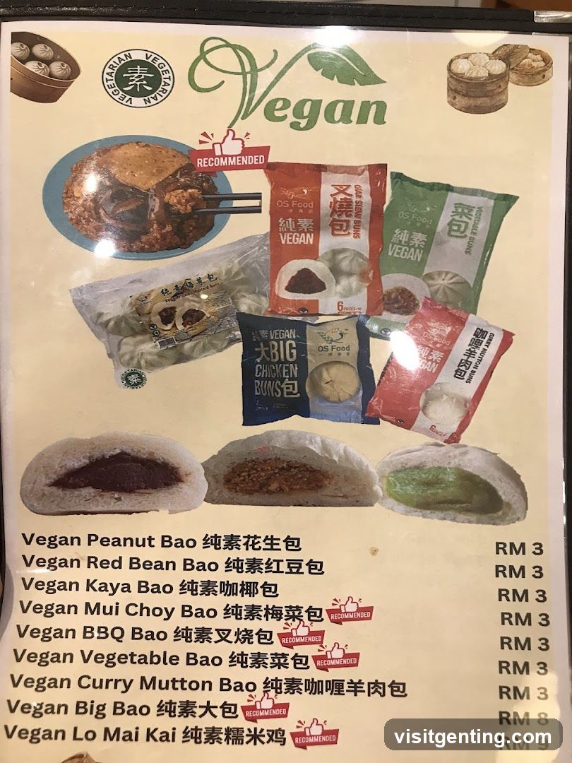 Vegan Menu