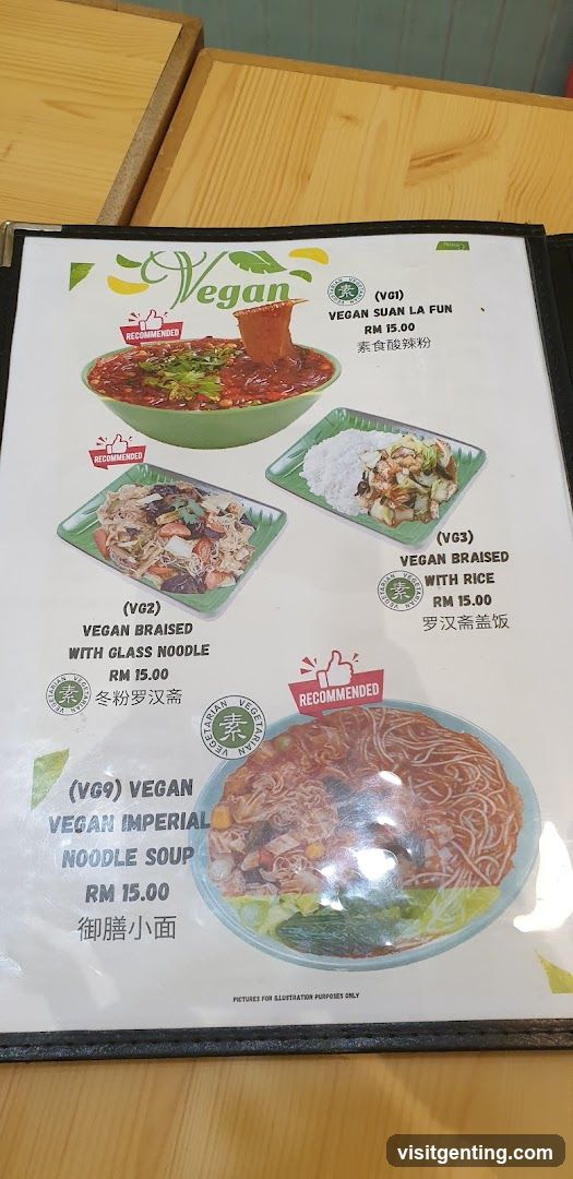 Vegan Menu