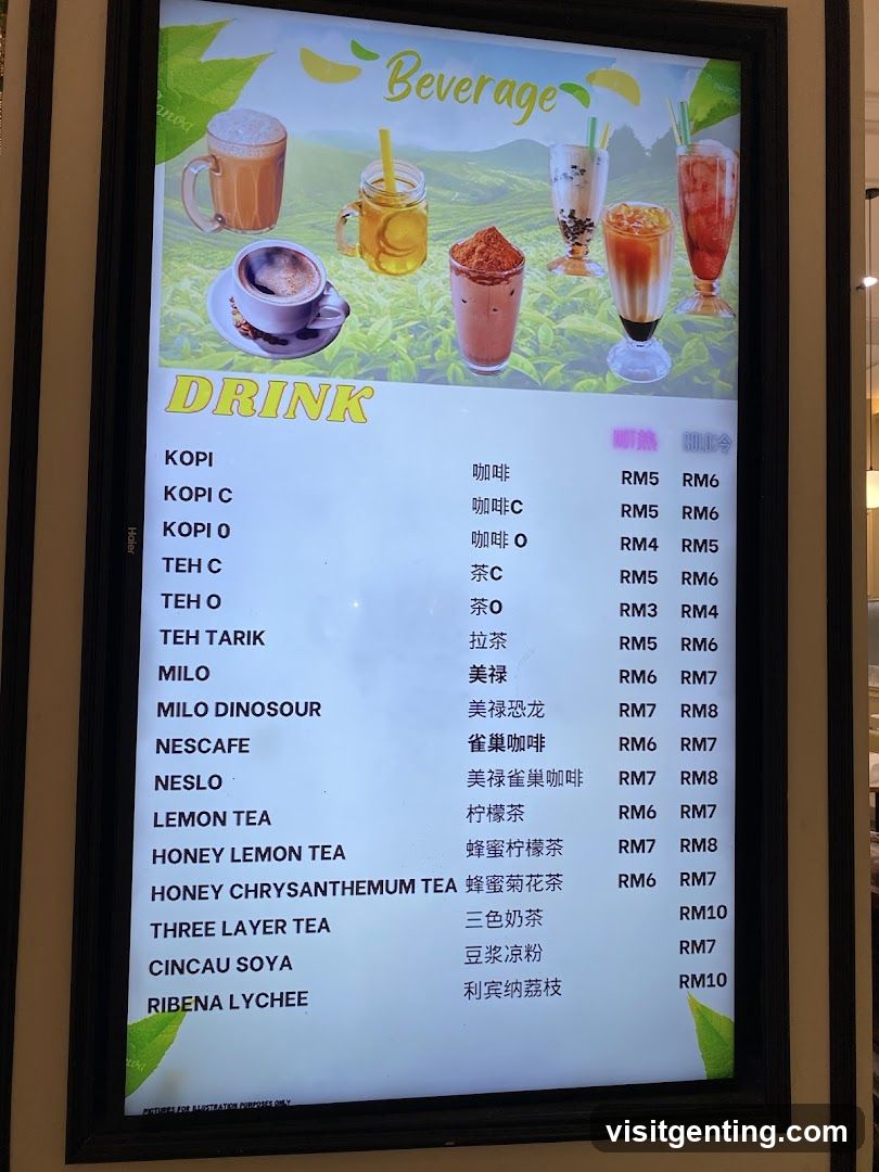 Beverage Menu