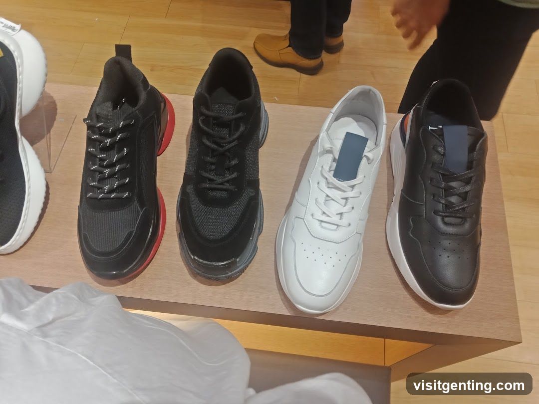 Shoe Display in Retail Store