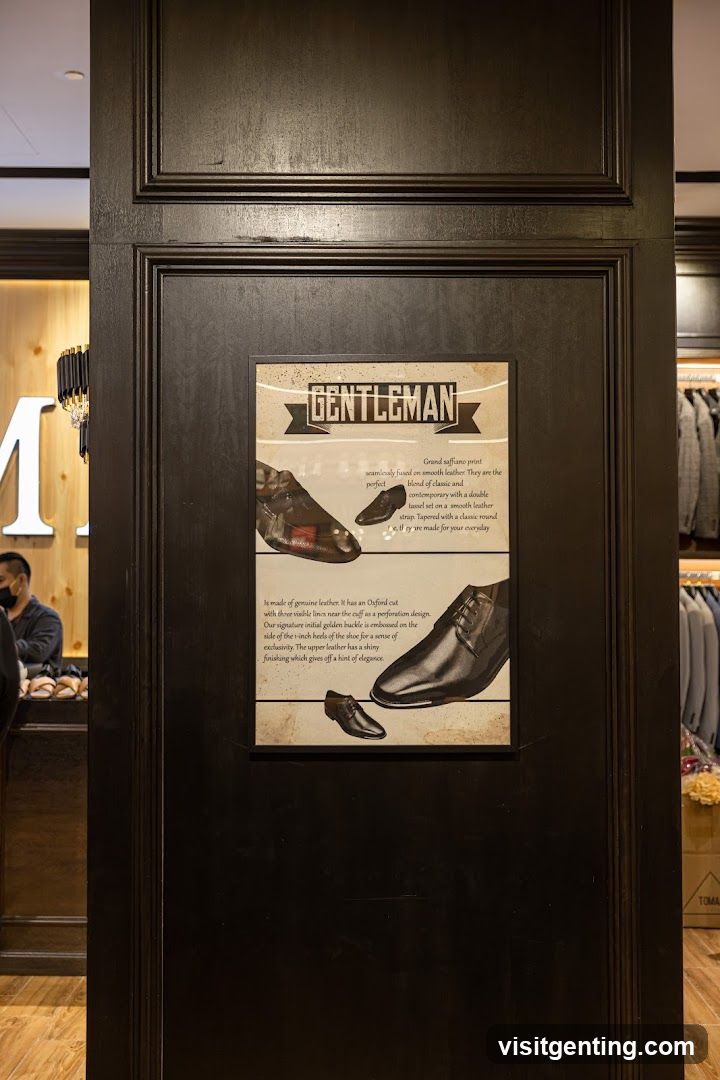 Gentleman Shoe Display Poster