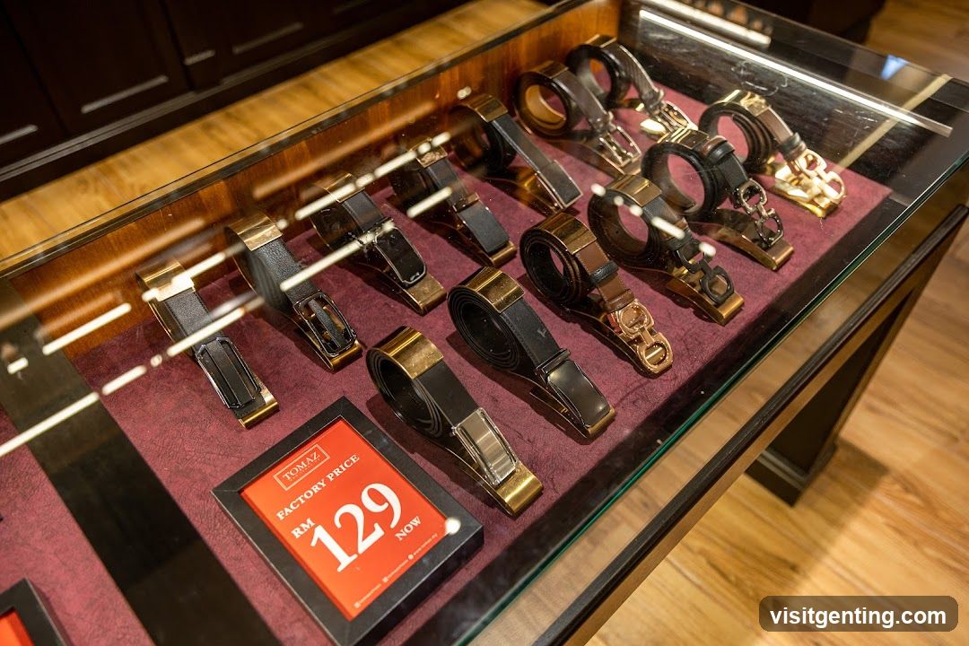 Belt Display in Retail Store