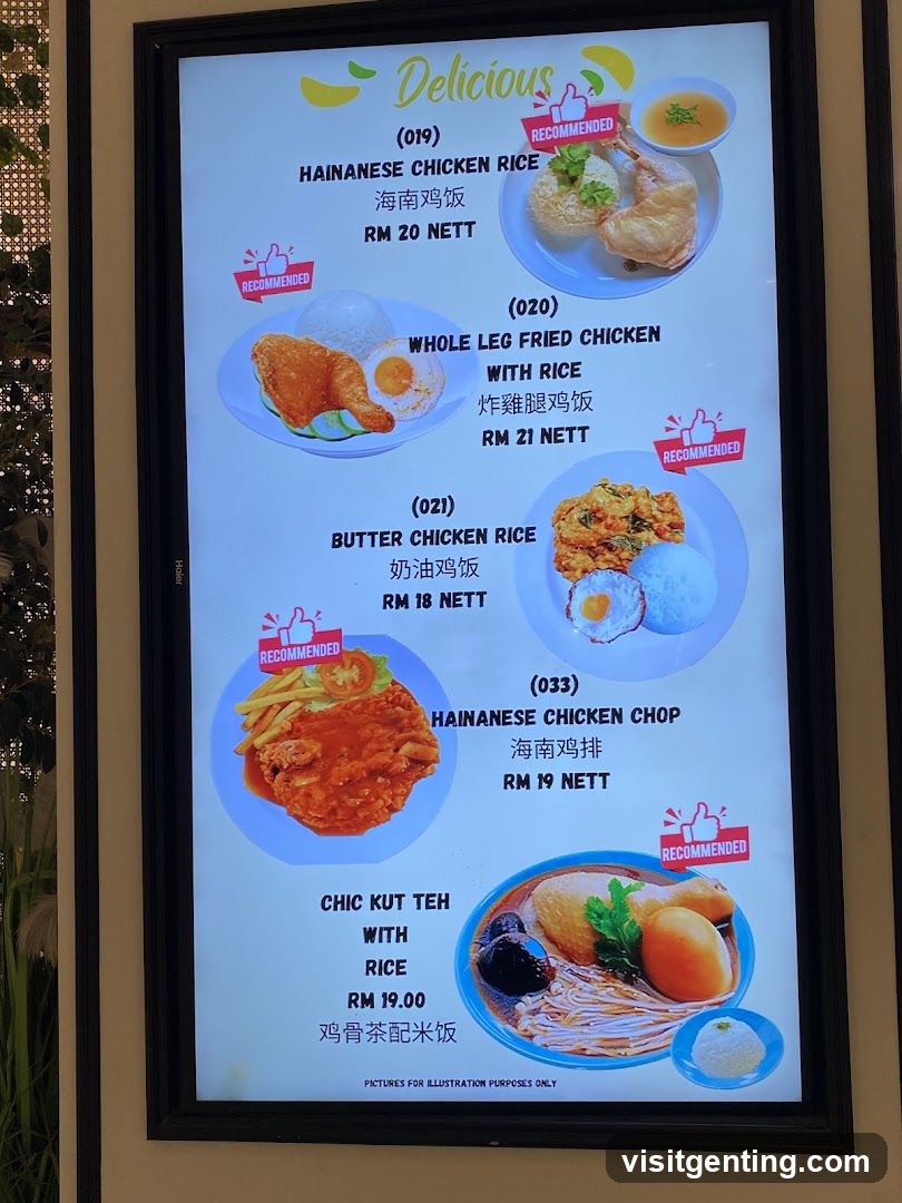 Delicious Menu Board