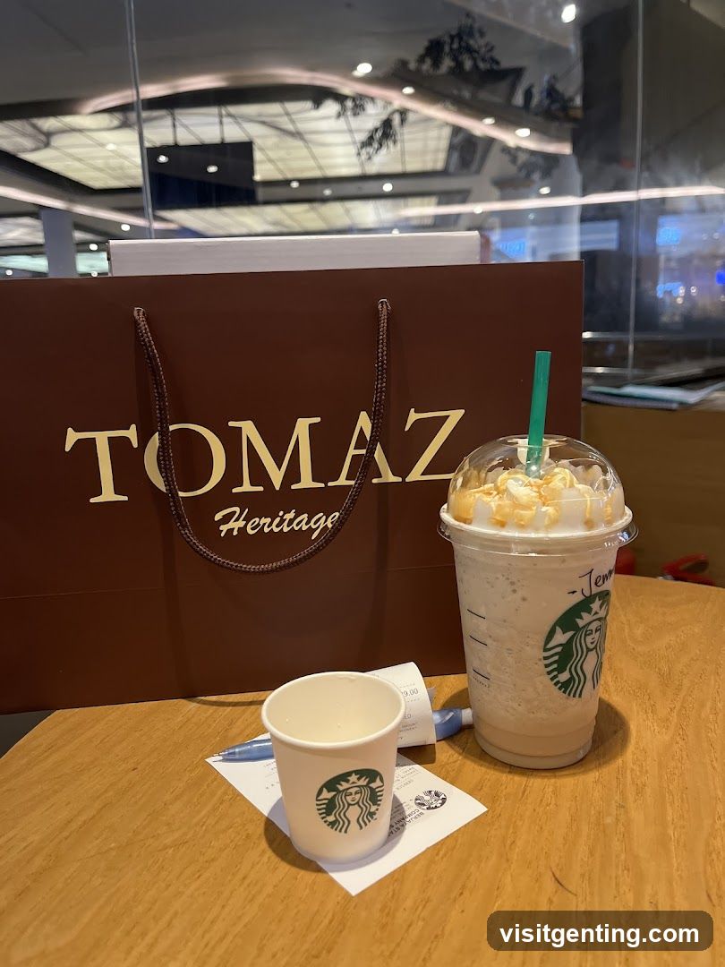 Starbucks Coffee with Shopping Bag
