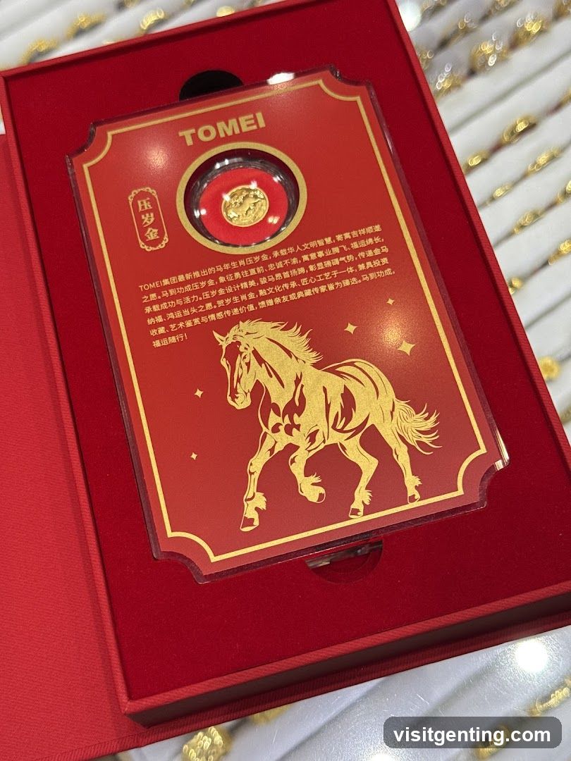TOMEI Horse-themed Gold Coin Packaging
