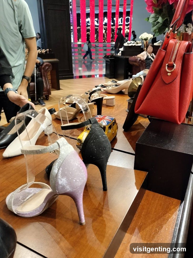 Interior Shoe Store Display