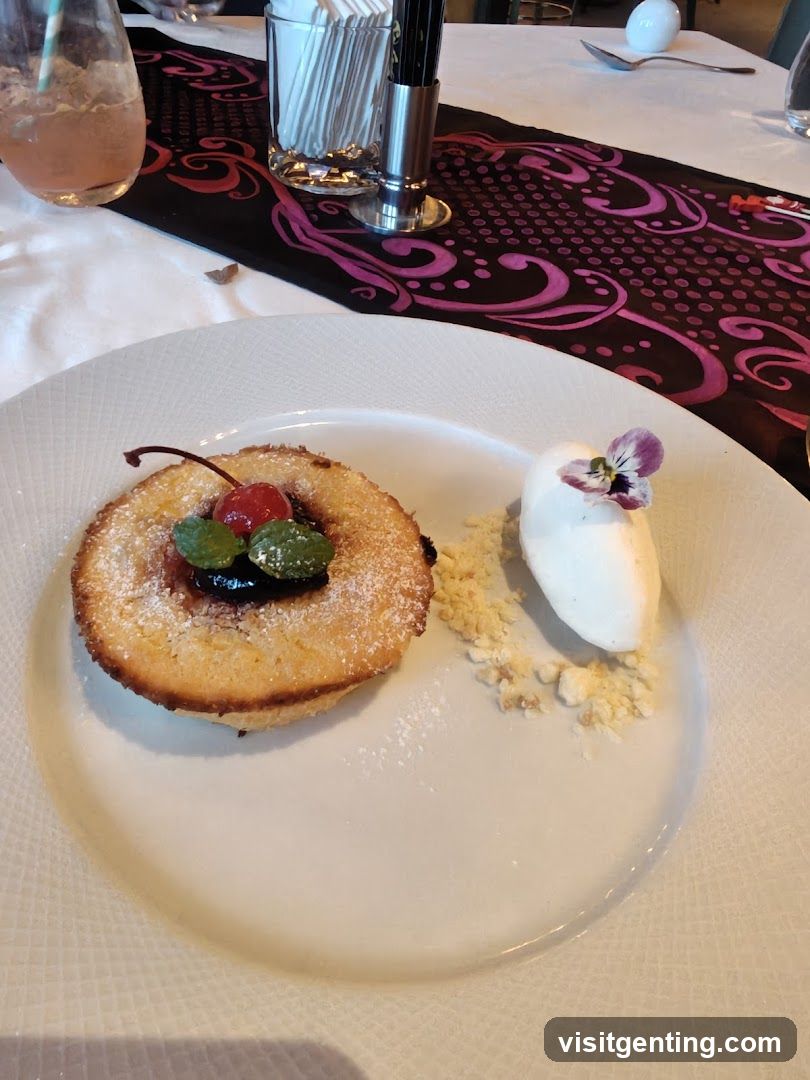 Dessert Plate at Restaurant
