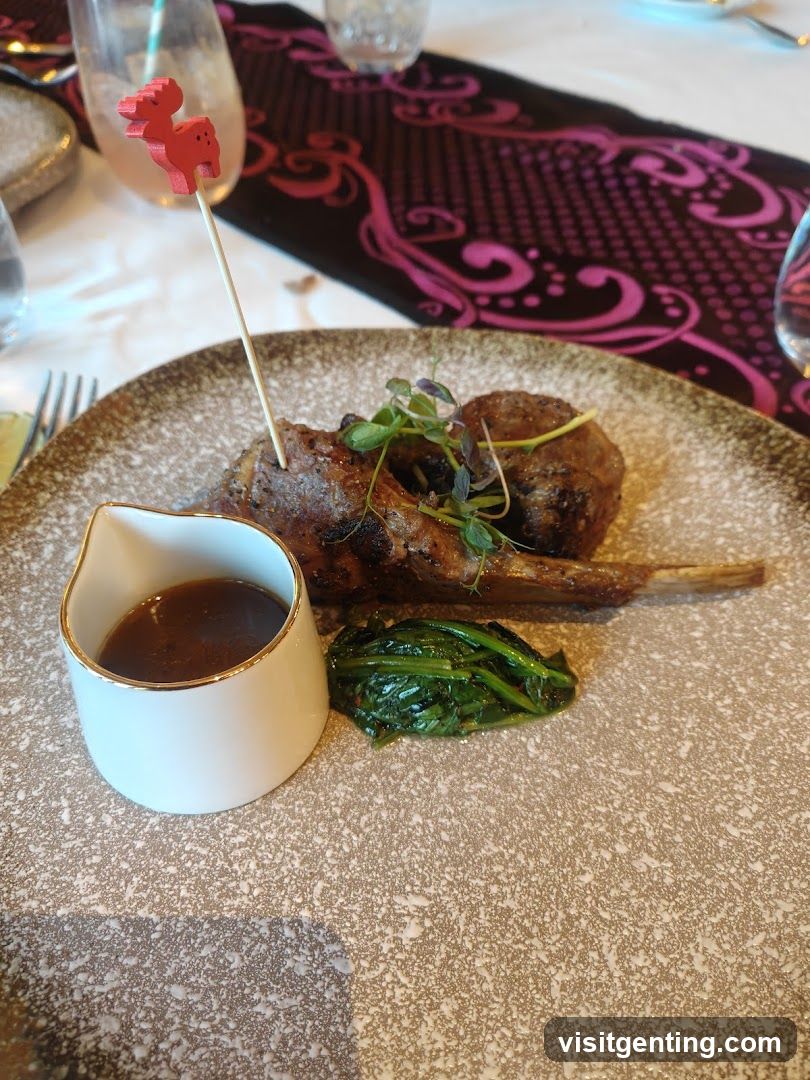 Dinner Plate with Lamb Chop