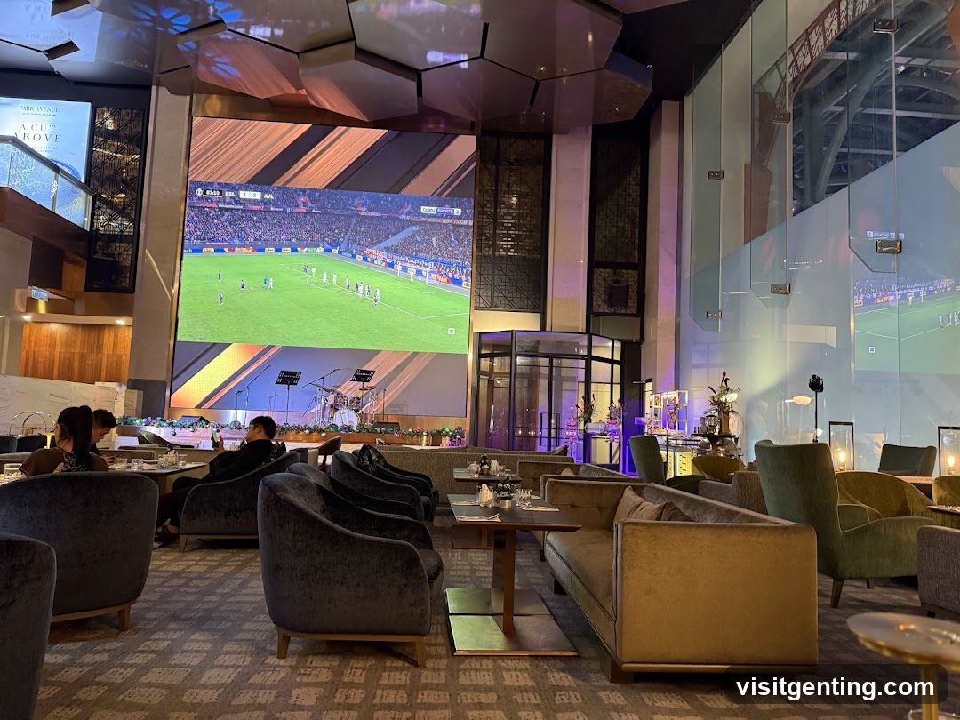 Lounge Area with Large Screen