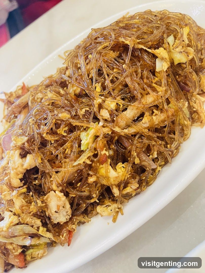 Fried Glass Noodles Dish