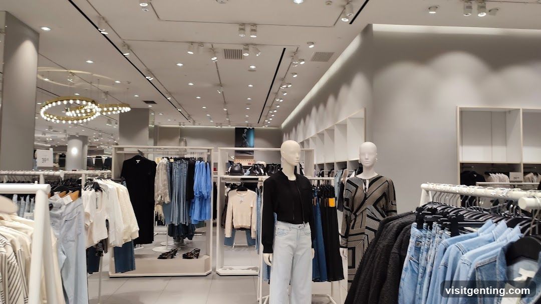 Interior of clothing store