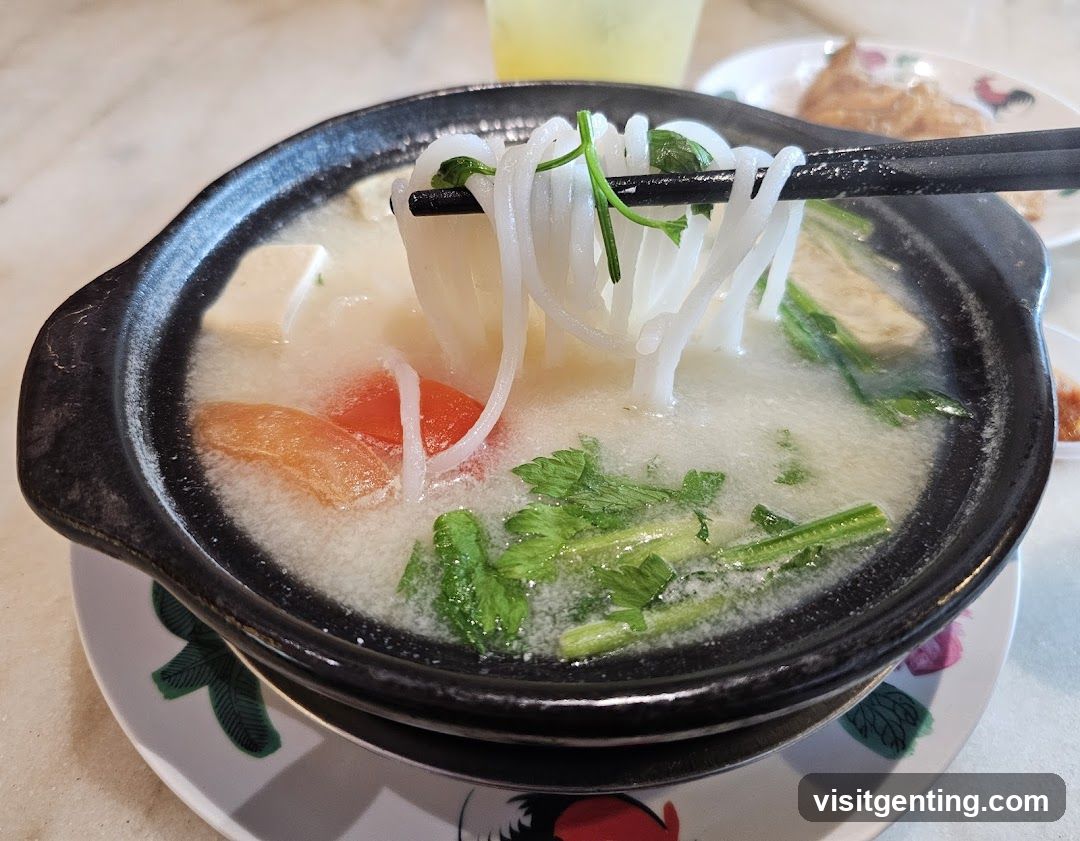 Soup in a clay pot