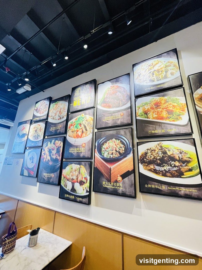Restaurant Interior Wall Display