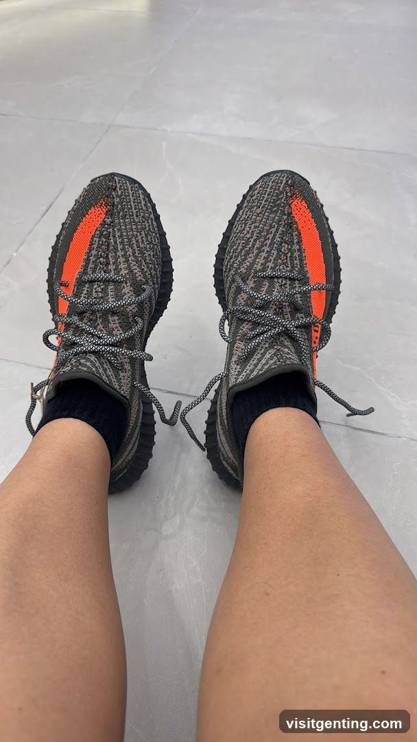 Person wearing sneakers