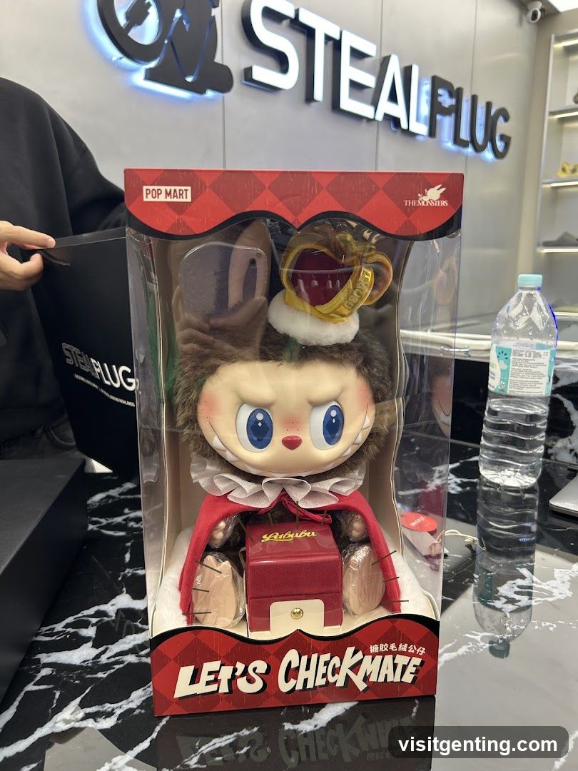 POP MART toy display at STEALPLUG