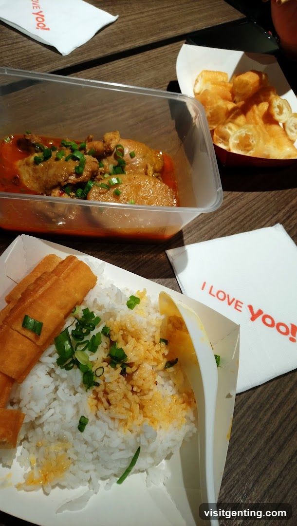 Food and branded napkins