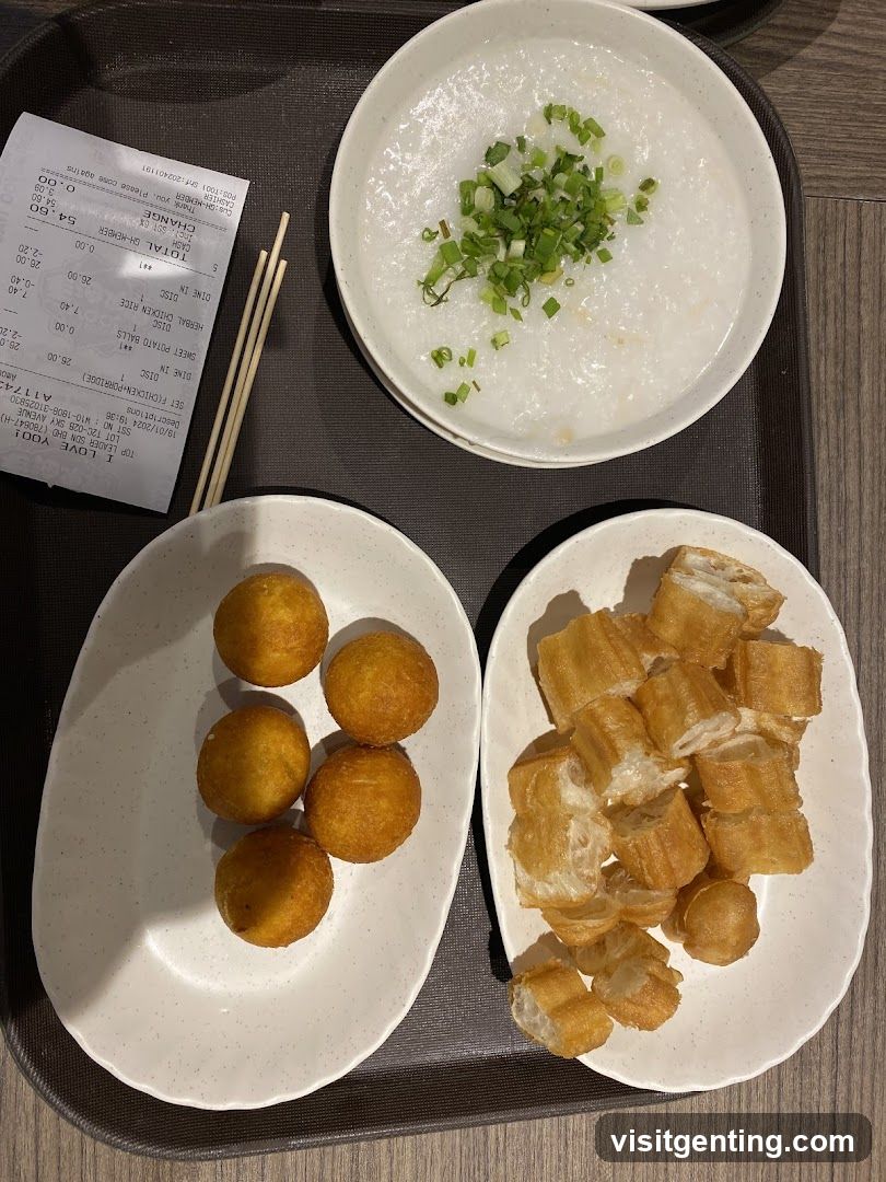 Food served on tray