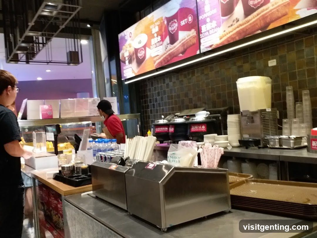 Restaurant interior counter area