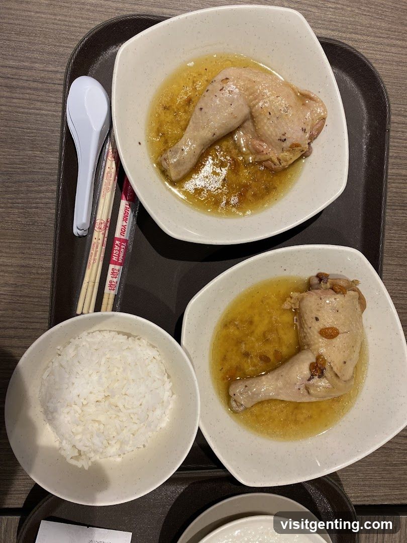 Meal Tray with Chicken and Rice