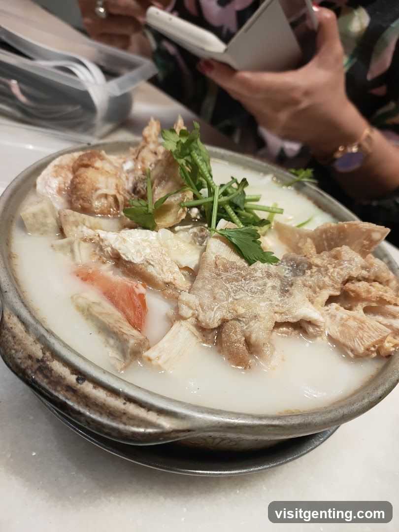 Food dish in ceramic bowl