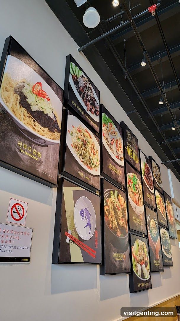 Restaurant Interior Menu Wall