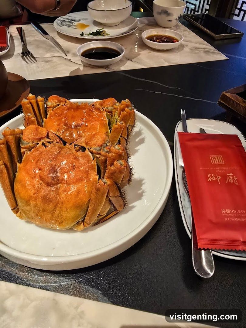 Dining Table with Crabs and Utensils
