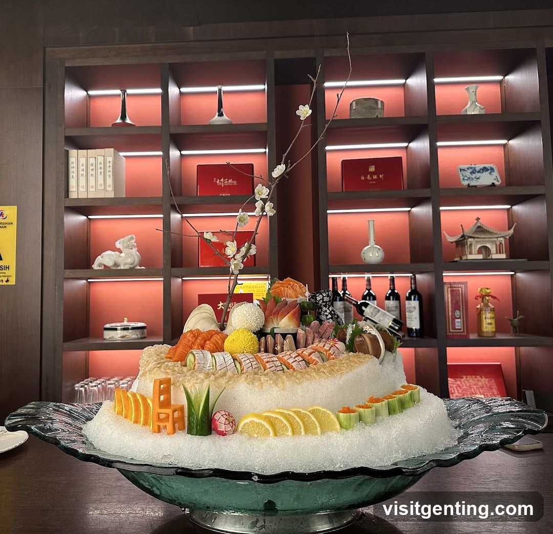 Sushi Display in Restaurant Interior